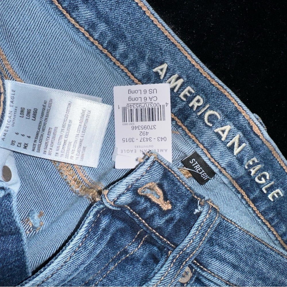 NWT american eagle straight jeans🪩🫐 - Picture 4 of 5